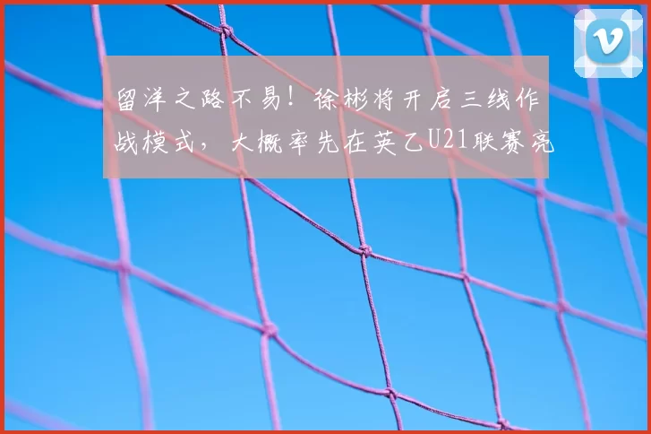 留洋之路不易！徐彬将开启三线作战模式，大概率先在英乙U21联赛亮相_巴恩斯利_球员_英甲