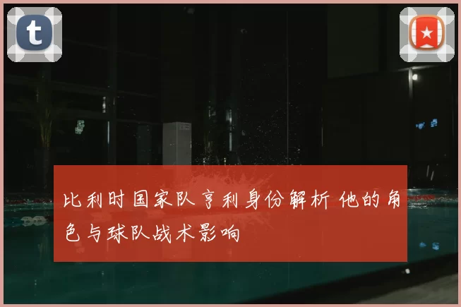 比利时国家队亨利身份解析 他的角色与球队战术影响